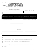 Form N-101b - Application For Additional Extension Of Time To File Hawaii Individual Income Tax Return - 2000