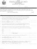 Research Expense Tax Credit Worksheet - 2004
