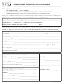 Form Hr-100 - Donation For Catastrophic Illness Leave - 2011