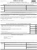 Form Ct-1041 Ext - Application For Extension Of Time To File Connecticut Income Tax Return For Trusts And Estates - 2000