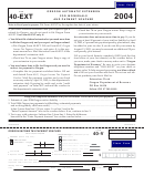 Form 40-ext - Oregon Automatic Extension For Individuals And Payment Voucher - 2004