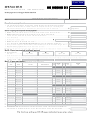 Form Or-10 - Underpayment Of Oregon Estimated Tax - 2016