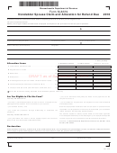 Form M-8379 Draft - Nondebtor Spouse Claim And Allocation For Refund - 2016