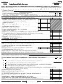 California Form 3805e - Installment Sale Income - 1998