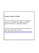 California Form 593-i Draft - Real Estate Withholding Installment Sale Acknowledgement - 2011