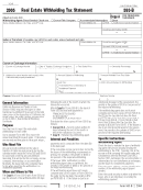 Form 539-b - Real Estate Withholding Tax Statement - 2005
