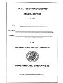 Local Telephone Company Annual Report - Arkansas Public Service Commission