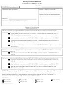 Form Rev 64 0060e - Change Of Classification (chapters 84.33 And 84.34 Rcw)