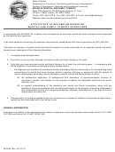 Form 08-4252 - Application To Become An Approved Marital And Family Therapy Supervisor