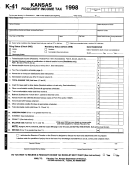 Form K-41 - Kansas Fiduciary Income Tax - 1998