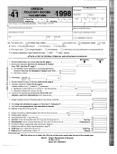 Form 41 - Oregon Fiduciare Income Tax Return - 1998