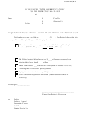 Form Ccp-1 - Request For Designation As Complex Chapter 11 Bankruptcy Case