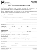 Odh Form 805 - Uniform Employment Application For Nurse Aide Staff Printable pdf