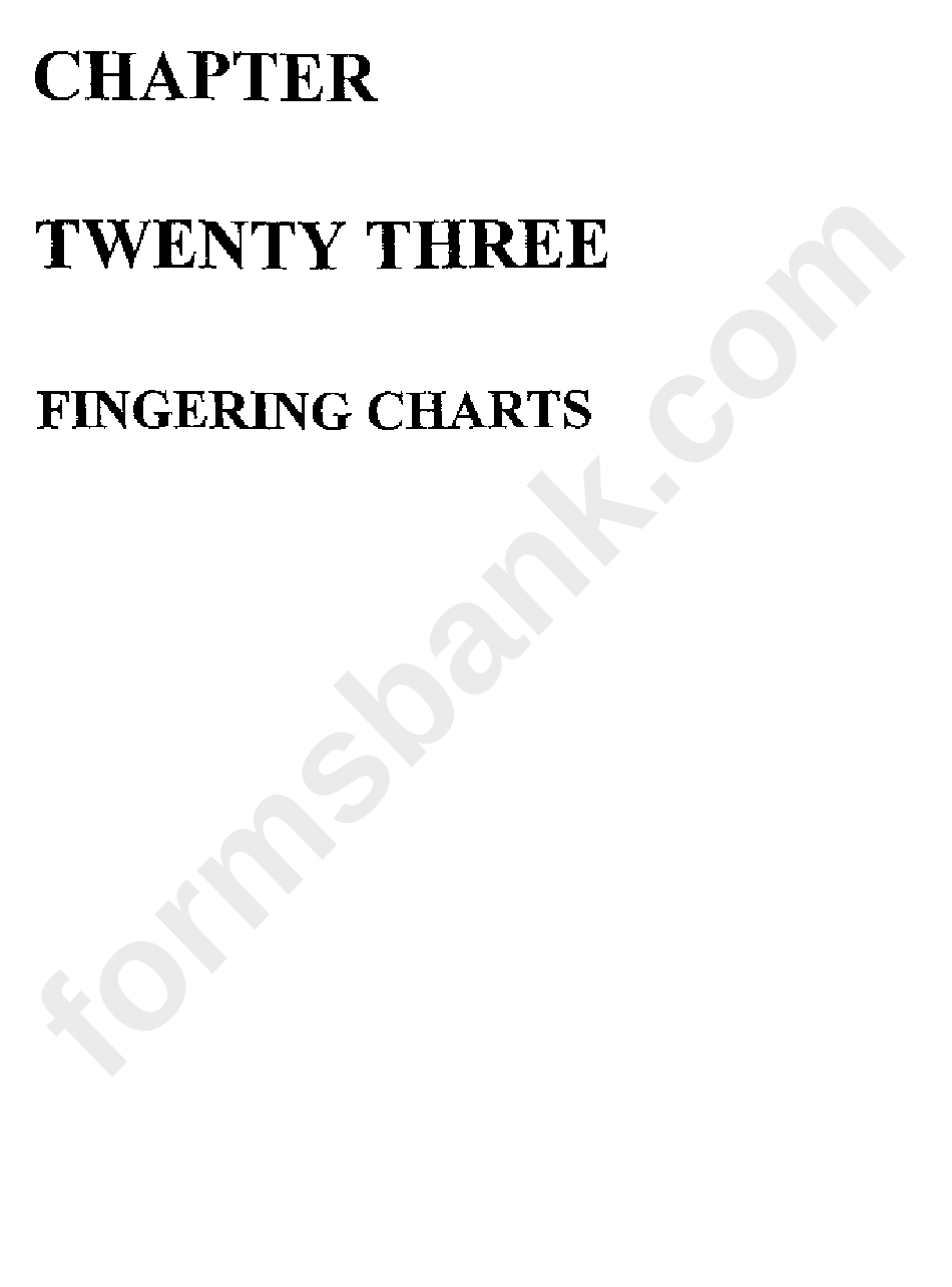 Fingering Charts