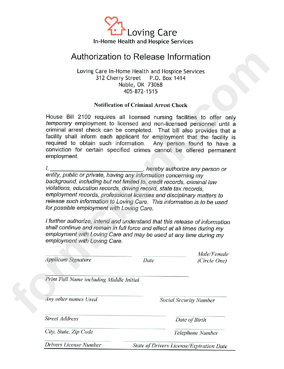 Odh Form 805 - Uniform Employment Application For Nurse Aide Staff