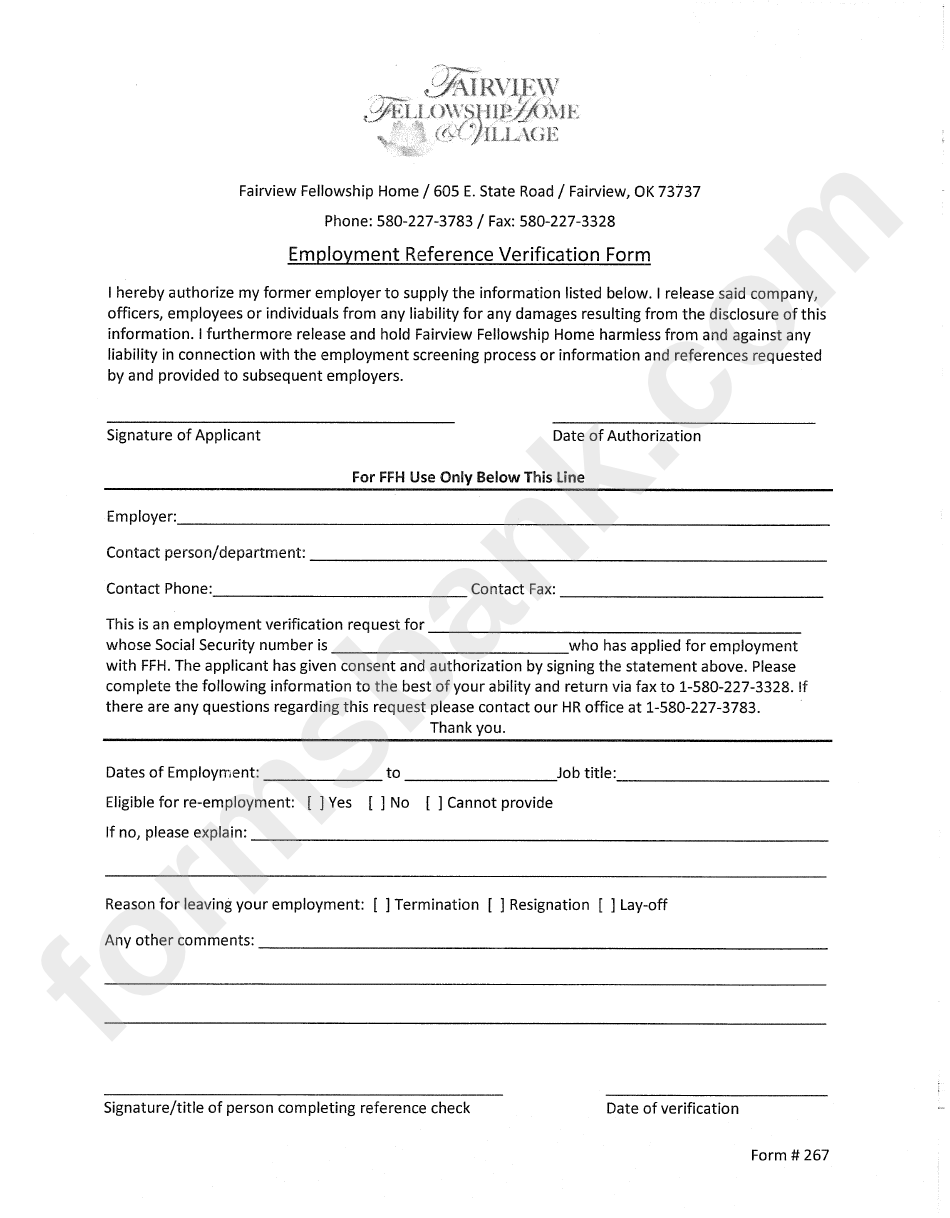 Odh Form 805 - Uniform Employment Application For Nurse Aide Staff - 2012