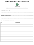 Form Cac/it 1 - Incorporated Trustees Application Form