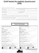 Form Lchs 4234 - Ccap Waitlist Pre-eligibility Questionnaire