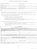 Form Efo00023 - Application For Property Tax Deferral - 2014