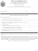 Credit For Income Tax Paid To Other Jurisdiction Worksheet For Tax Year - 2014 Printable pdf