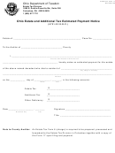 Estate Tax Form 17 - Ohio Estate And Additional Tax Estimated Payment Notice