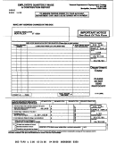 Form C-101 - Employer's Quarterly Wage &contribution Report Form - Vermont Department Of Employment & Training