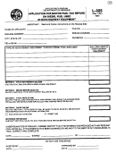 Form L-325 - Application For Motor Fuel Tax Refund On Diesel Fuel Used In Non-highway Equipment