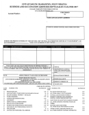 Business And Occupation Gross Receipts (sales Tax) Form - City Of South Charleston, West Virginia - 2017