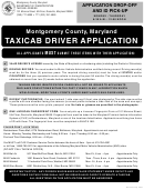 Taxicab Driver Application - Montgomery County