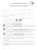 Local Business Tax Account Application For Exemption - Lee County