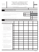 Form N-40 - Schedule J - Trust Allocation Ofhawaii Form N-40 Schedule J An Accumulation Distribution - 2006 Printable pdf