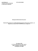 Epa 402-r-98-008 - Statistical Procedures For Certifying Phosphogypsum For Entry Into Commerce - U.s. Environmental Protection Agency - 1998