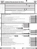 Form 541 - California Fiduciary Income Tax Return - 2011 Printable pdf