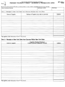 Form Pt-103.1 - Residual Petroleum Product - Schedule Of Receipts And Sales