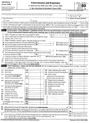 Shedule F (Form 1040) - Farm Income And Expenses - 1989 Printable pdf