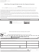 Form Dr 0900p - 2012 Pass-through Entity Income Tax Payment Voucher