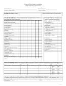Adult Medical Questionnaire
