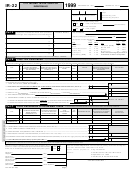 Form Ir-22 - City Income Tax Return For Individuals - 1999
