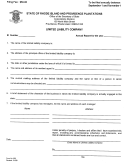 Form 632 - Limited Liability Company