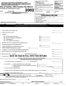 Income Tax Return - 2002 - City Of Canton