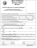 Form Lp-10 - Restated Certificate Of Lomoted Partnership