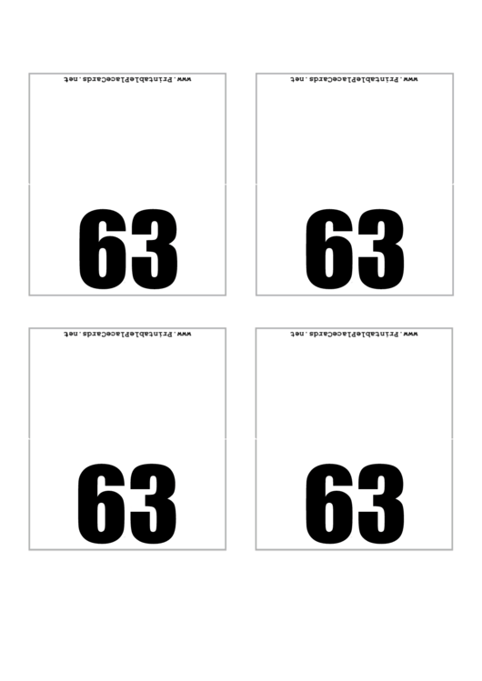 Place Card Template - Sixty Three Printable pdf