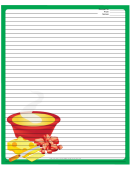 Soup Cheese Green Recipe Card 8x10