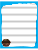 Blue Chocolate Truffle Recipe Card 8x10