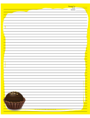 Yellow Chocolate Truffle Recipe Card 8x10