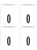 Letter O Place Card Template