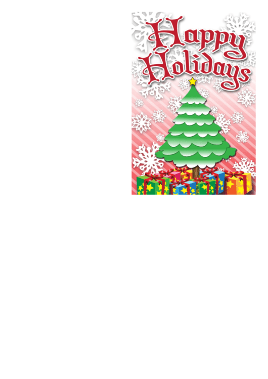 Christmas Tree Card Template Printable pdf