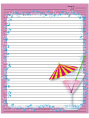 Pink Cocktail Recipe Card 8x10