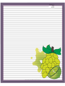 Grapes Citrus Purple Recipe Card 8x10