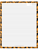 Orange Recipe Card 8x10